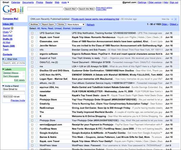 Globex updates custom Gmail theme for Firefox