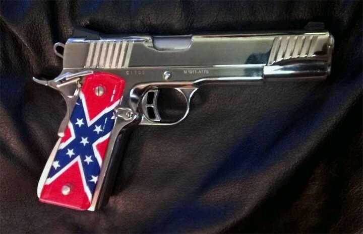 Confederate Flag With Guns